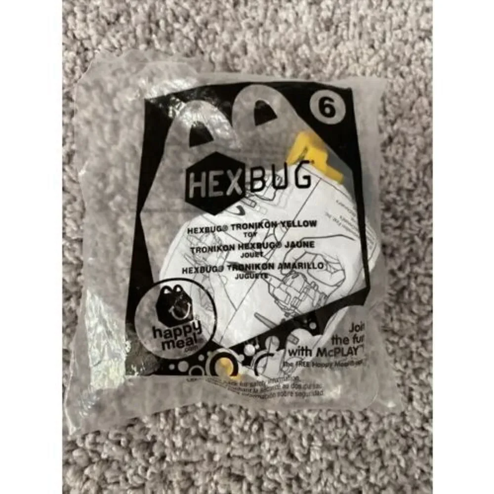 McDonald's 2014 Happy Meal Toy Yellow Tronikon Hexbug Hex Bug #6 Sealed New